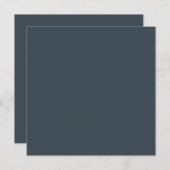 Create Your Own dark gray azure Flat Card (Vorne/Hinten)