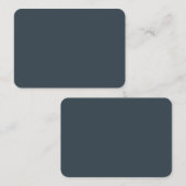 Create Your Own dark gray azure Flat Note Card Mitteilungskarte (Vorne/Hinten)