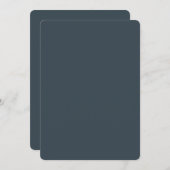 Create Your Own dark gray azure Flat Note Card Mitteilungskarte (Vorne/Hinten)