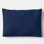 Create Your Own dark gray blue personalized Zubehörtasche (Rückseite)
