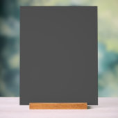 Create Your Own dark gray Custom Design Acrylschild (Neutral)