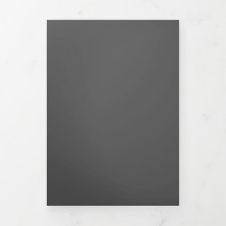 Create Your Own dark gray Custom Design Dreifach Gefaltete Karte