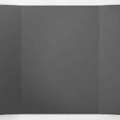 Create Your Own dark gray Custom Design Dreifach-gefaltete Programmkarte (Innenseite Mitte)