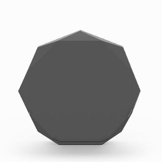 Create Your Own dark gray Custom Design Fotoblock (Vorderseite)