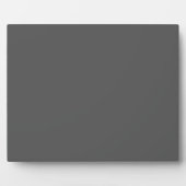 Create Your Own dark gray Custom Design Fotoplatte (Vorderseite)