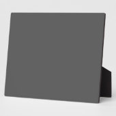 Create Your Own dark gray Custom Design Fotoplatte (Seite)