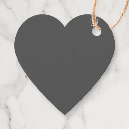 Create Your Own dark gray Custom Design Geschenkanhänger (Rückseite)