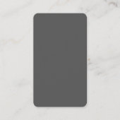 Create Your Own dark gray Custom Design Platzkarte (Vorderseite)