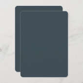 Create Your Own dark gray Flat Thank You Card Dankeskarte (Vorne/Hinten)