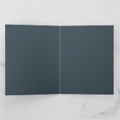 Create Your Own dark gray Folded Greeting Card Karte (Innenseite)