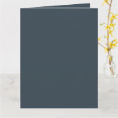 Create Your Own dark gray Folded Greeting Card Karte (Gelbe Blume)