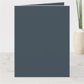 Create Your Own dark gray Folded Greeting Card Karte (Vorderseite)