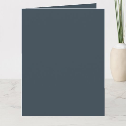 Create Your Own dark gray Folded Greeting Card Karte (Vorderseite)