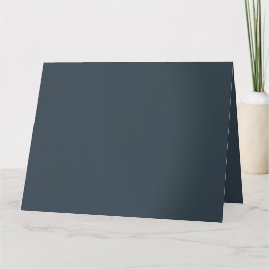 Create Your Own dark gray Folded Greeting Card Karte (Vorderseite)