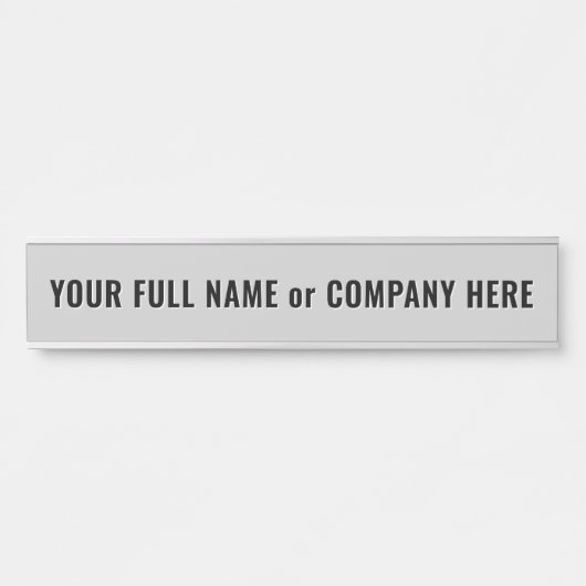 Create Your Own Design Name Door Sign Template Türschild (Vorderseite )