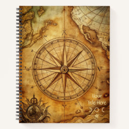Create Your Own Discoverer Compass Rose Notizblock
