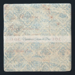Create Your Own Distressed Blue Damask Love Letter Steinuntersetzer<br><div class="desc">This coaster features enchanting artwork that you can customize by personalizing them to decorate your home & ritual space or for every day use. Perfect for adding a personal touch to any handfasting, wedding, or special occasion, they also make terrific gifts for friends, family & your sister witches. Inspired by...</div>
