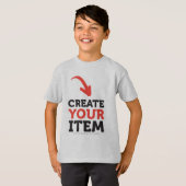 CREATE-YOUR-OWN DIY Custom design Boys Team Number T-Shirt (Vorne ganz)