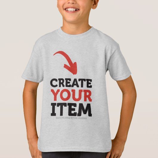 CREATE-YOUR-OWN DIY Custom design Boys Team Number T-Shirt (Vorderseite)
