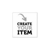 CREATE-YOUR-OWN DIY Custom upload design Black Gummistempel (Prägung)