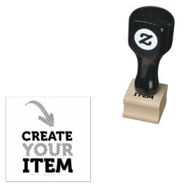 CREATE-YOUR-OWN DIY Custom upload design Black Gummistempel