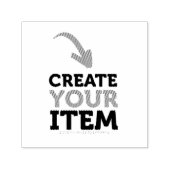 CREATE-YOUR-OWN DIY Custom upload design Black Permastempel (Design)