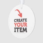 CREATE-YOUR-OWN DIY Custom upload design Christmas Ornament (Vorderseite)