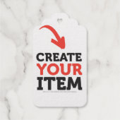 CREATE-YOUR-OWN DIY Custom upload wedding Geschenkanhänger (Rückseite)