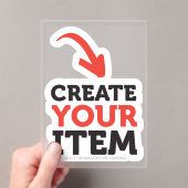 CREATE-YOUR-OWN DIY Custom upload your design Acryleinladungen (Insitu (Handheld))