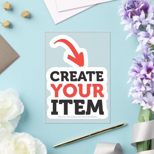 CREATE-YOUR-OWN DIY Custom upload your design Acryleinladungen (In Situ (Hochzeit))