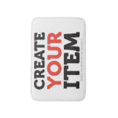 CREATE-YOUR-OWN DIY Custom upload your design Badematte (Vorderseite Vertikal)