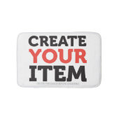 CREATE-YOUR-OWN DIY Custom upload your design Badematte (Vorderseite)