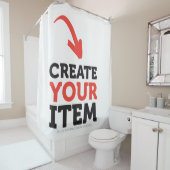 CREATE-YOUR-OWN DIY Custom upload your design Duschvorhang (Beispiel)