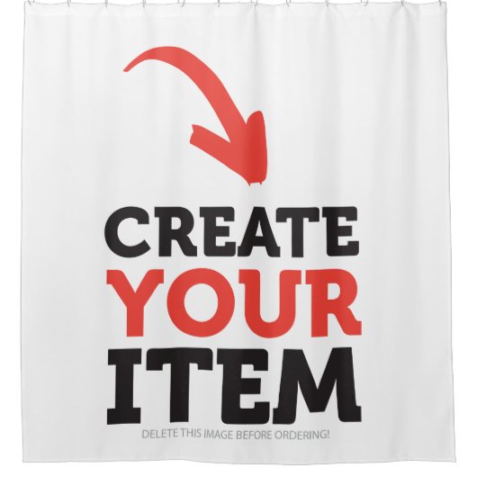 CREATE-YOUR-OWN DIY Custom upload your design Duschvorhang (Vorderseite)