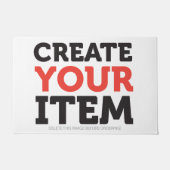 CREATE-YOUR-OWN DIY Custom upload your design Fußmatte (Vorderseite)