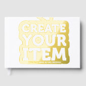 CREATE-YOUR-OWN DIY Custom upload your design Gästebuch (Vorderseite)