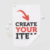CREATE-YOUR-OWN DIY Custom upload your design Golfhandtuch (Insitu)