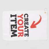 CREATE-YOUR-OWN DIY Custom upload your design Golfhandtuch (Horizontal)