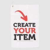 CREATE-YOUR-OWN DIY Custom upload your design Golfhandtuch (Vorderseite)