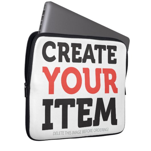 CREATE-YOUR-OWN DIY Custom upload your design Laptopschutzhülle (Vorne Rechts)