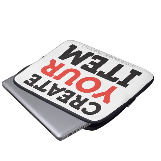 CREATE-YOUR-OWN DIY Custom upload your design Laptopschutzhülle (Vorne Knopf)