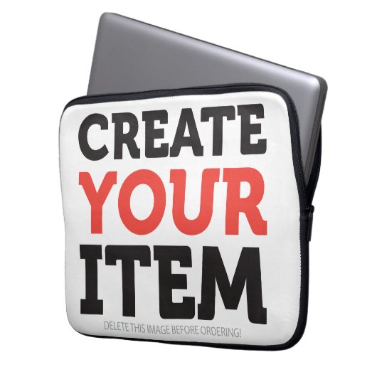 CREATE-YOUR-OWN DIY Custom upload your design Laptopschutzhülle (Vorderseite Links)