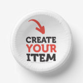 CREATE-YOUR-OWN DIY Custom upload your design Pappteller (Vorderseite)