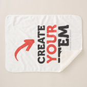 CREATE-YOUR-OWN DIY Custom upload your design Sherpadecke (Vorderseite (Horizontal))