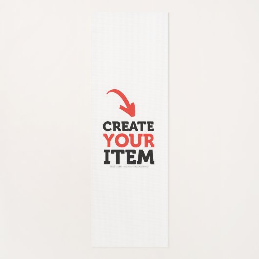 CREATE-YOUR-OWN DIY Custom upload your design Yogamatte (Vorderseite)