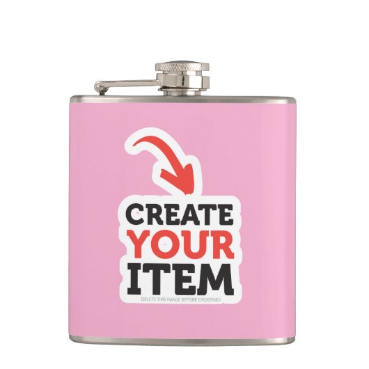 CREATE-YOUR-OWN DIY fertigen bachelorette Flachmann (Vorderseite)