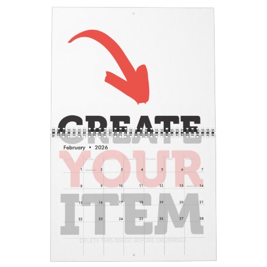 CREATE-YOUR-OWN DIY kundenspezifische Kalender (Feb 2026)