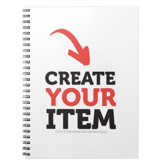 CREATE-YOUR-OWN DIY kundenspezifische Notizblock (Vorderseite)