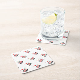 CREATE-YOUR-OWN DIY kundenspezifische Rechteckiger Pappuntersetzer