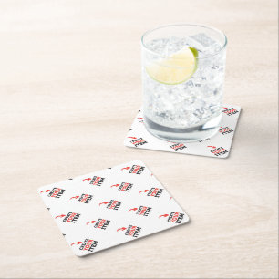 CREATE-YOUR-OWN DIY kundenspezifische Rechteckiger Pappuntersetzer